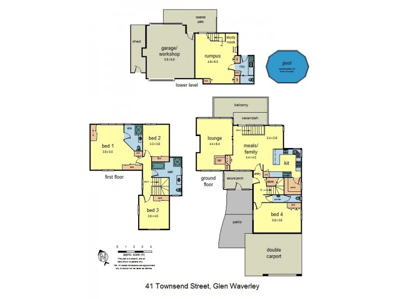 41 Townsend Street, Glen Waverley VIC 3150 Floorplan