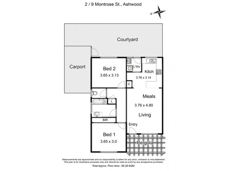 2/9 Montrose Street, Ashwood VIC 3147 Floorplan