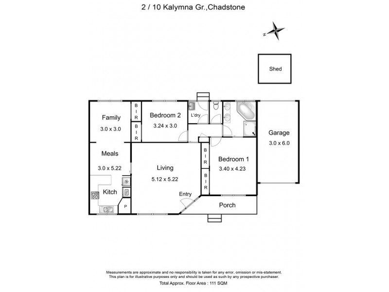 2/10 Kalymna Grove, Chadstone VIC 3148 Floorplan