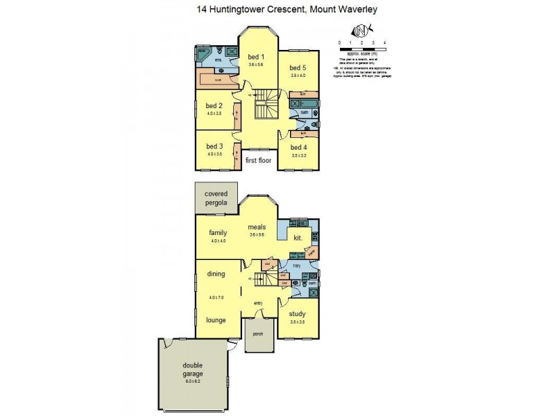 14 Huntingtower Crescent, Mount Waverley VIC 3149 Floorplan