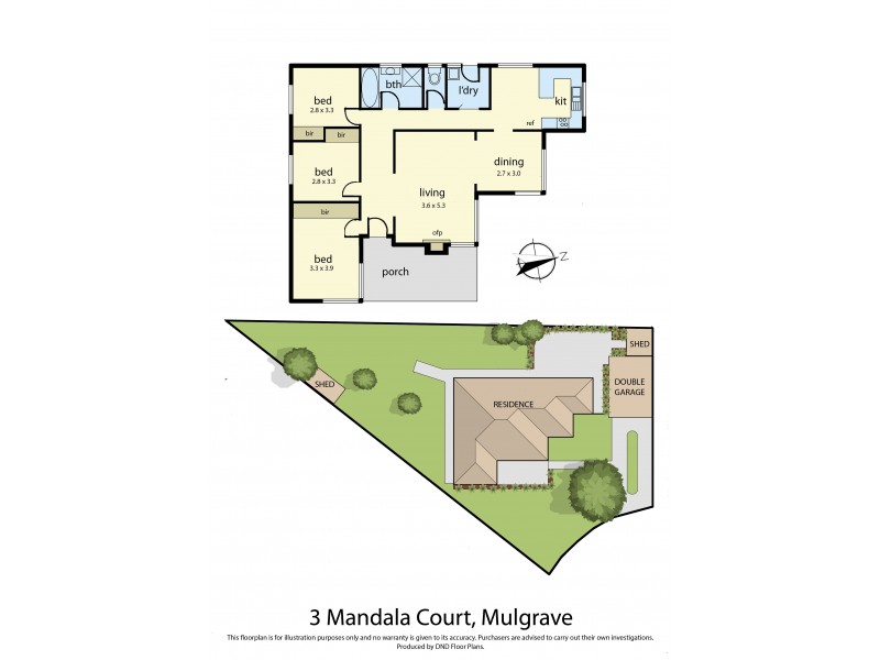 3 Mandala Court, Mulgrave VIC 3170 Floorplan