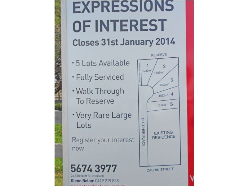 Lots 1 , 2 , 3, 4 & 5 Butcher Place, Inverloch VIC 3996