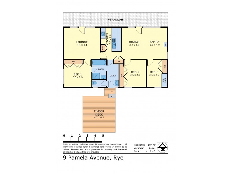 9 Pamela Avenue, Rye VIC 3941 Floorplan
