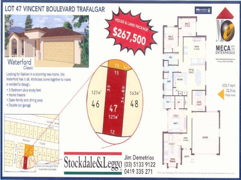 Lot 47 Vincent Boulevard, Trafalgar VIC 3824