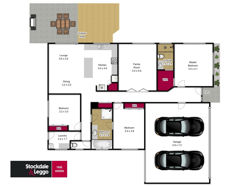 17 Durack Place, Traralgon VIC 3844 Floorplan