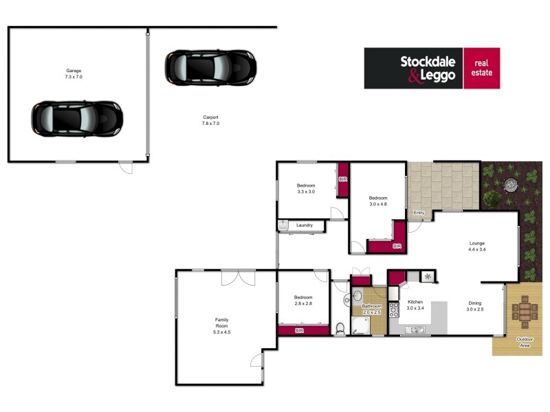 14 West Court, Traralgon VIC 3844 Floorplan