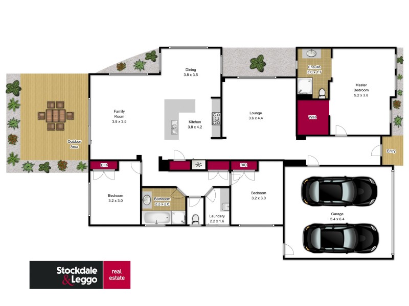 8 Wicklow Street, Traralgon VIC 3844 Floorplan