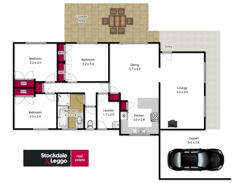 19 Gunyah Grove, Traralgon VIC 3844 Floorplan