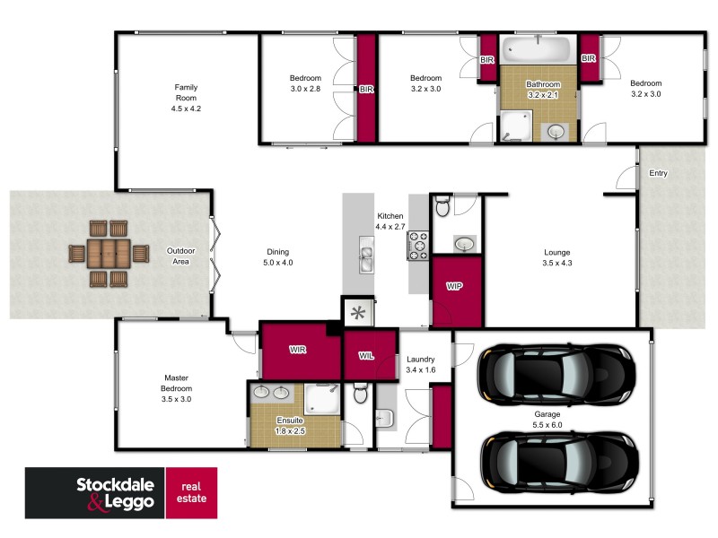 8 Rostrevor Close, Traralgon VIC 3844 Floorplan