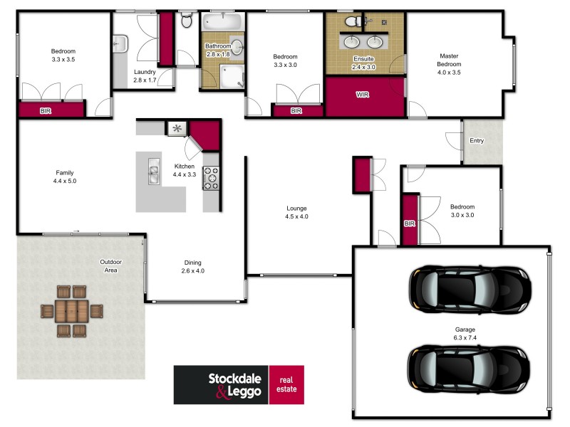 132 Breed Street, Traralgon VIC 3844 Floorplan