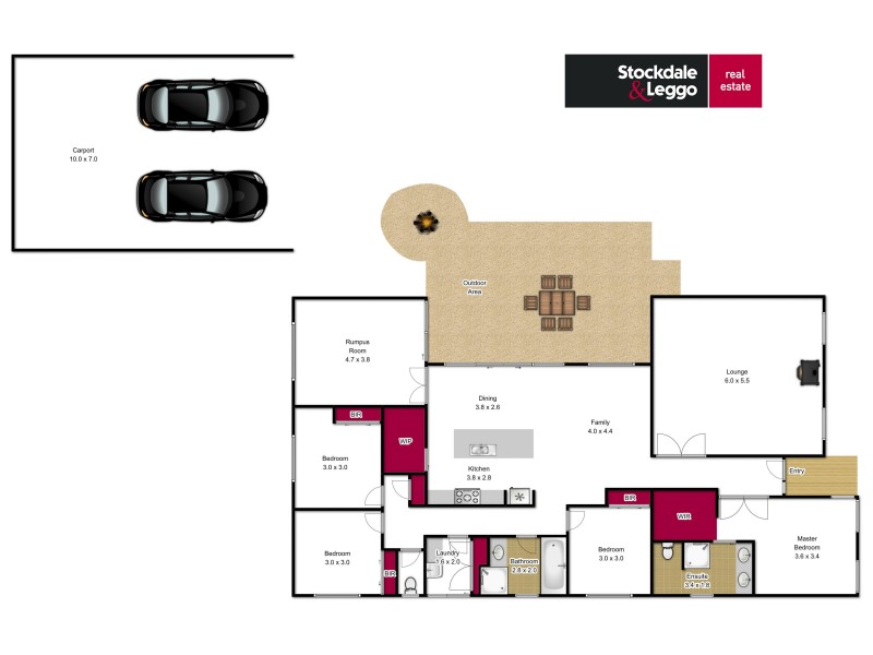 9 Lauren Place, Traralgon South VIC 3844 Floorplan