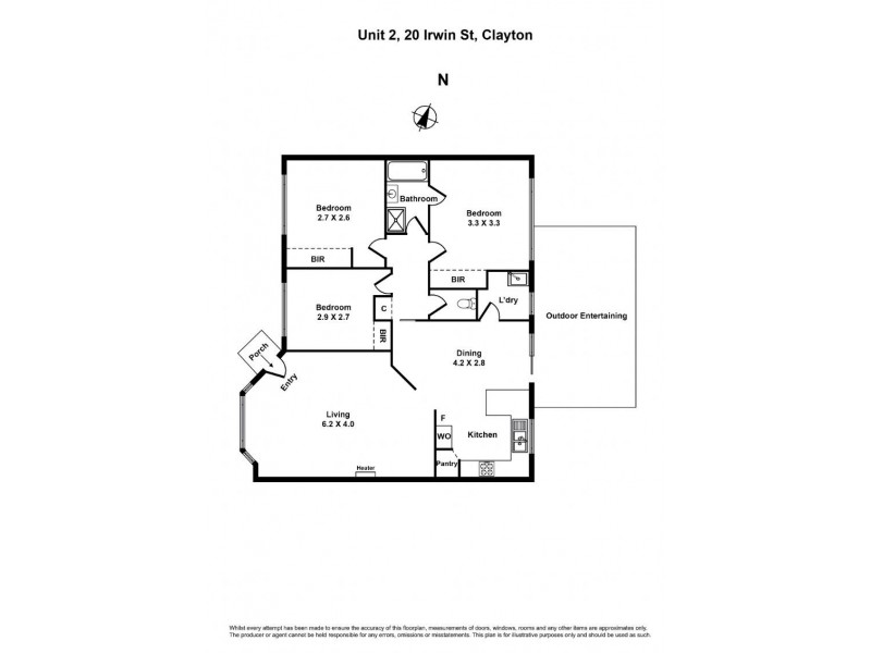 2/20 Irwin Street, Clayton VIC 3168