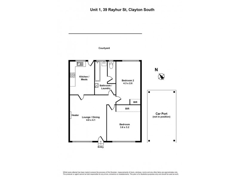 Unit 1, /39  Rayhur Street, Clayton South VIC 3169