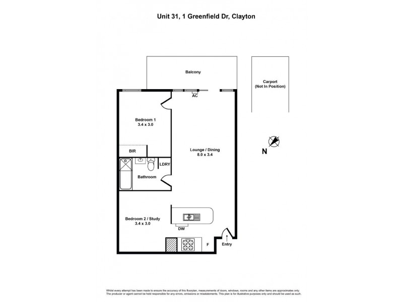 31/1 Greenfield Drive, Clayton VIC 3168