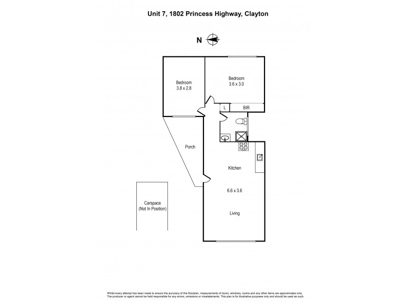 7/1802 Princess Highway, Clayton VIC 3168 Floorplan