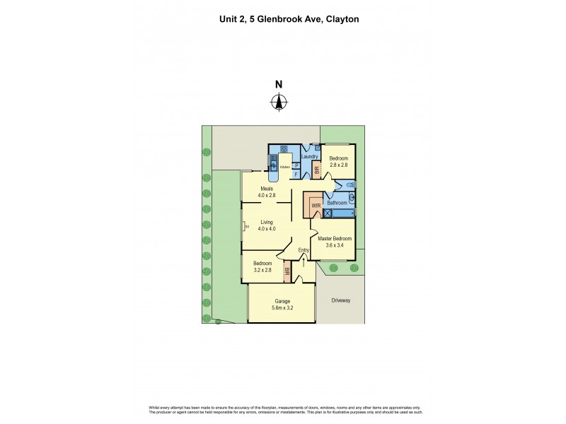 2/5 Glenbrook Avenue, Clayton VIC 3168 Floorplan