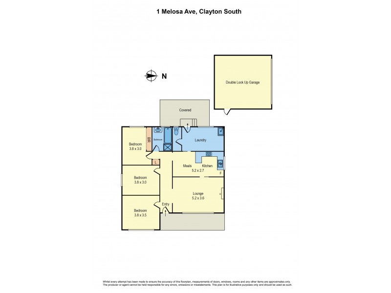 1 Melosa Avenue, Clayton South VIC 3169 Floorplan