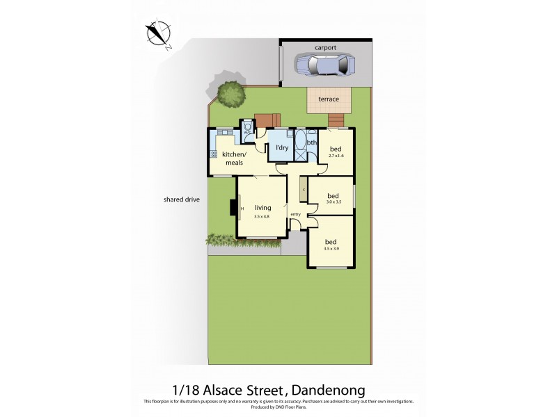 1/18 Alsace Street, Dandenong VIC 3175 Floorplan