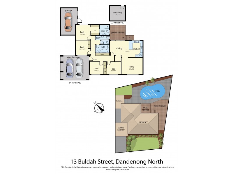 13 Buldah Street, Dandenong North VIC 3175 Floorplan