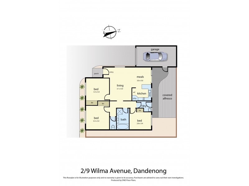 2/9 Wilma Avenue, Dandenong VIC 3175 Floorplan