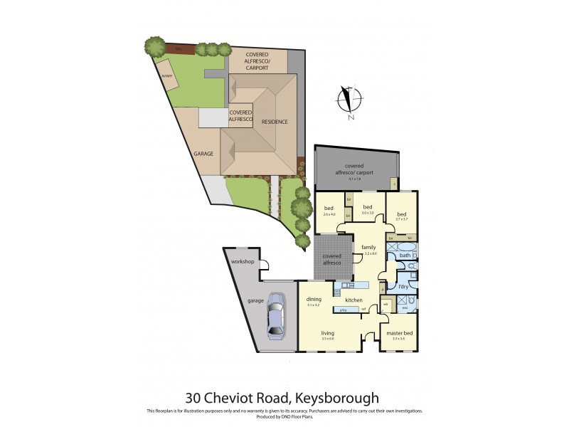 30 Cheviot Road, Keysborough VIC 3173 Floorplan