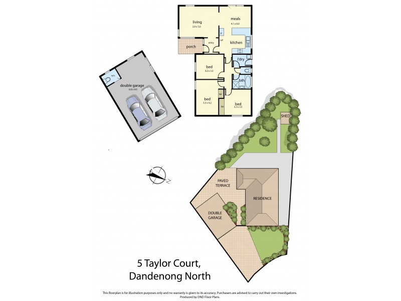 5 Taylor Court, Dandenong North VIC 3175 Floorplan