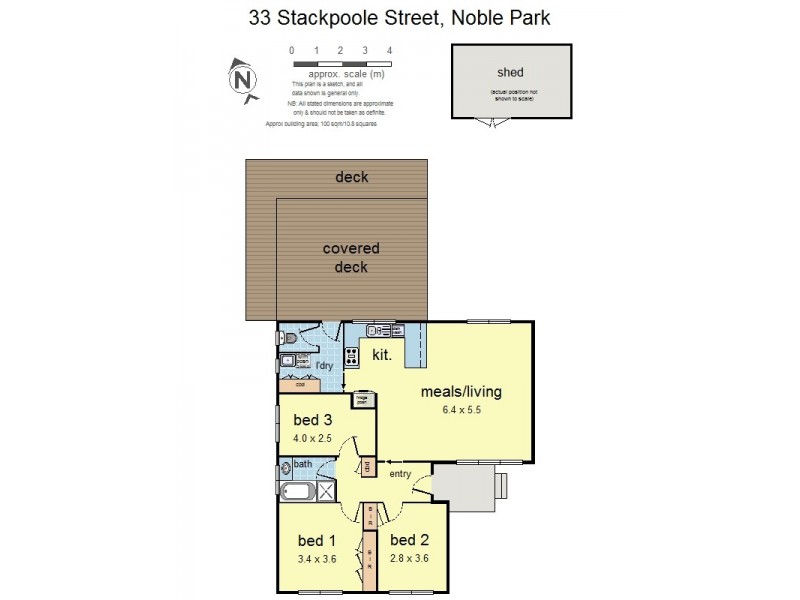 33 Stackpoole Street, Noble Park VIC 3174 Floorplan