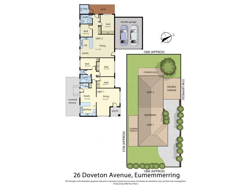 1 & 2/26 Doveton Avenue, Eumemmerring VIC 3177 Floorplan