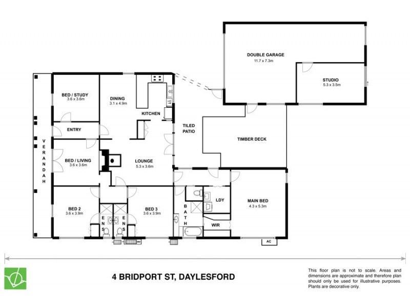 4 Bridport Street, Daylesford VIC 3460 Floorplan