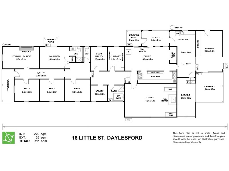 16 Little Street, Daylesford VIC 3460 Floorplan