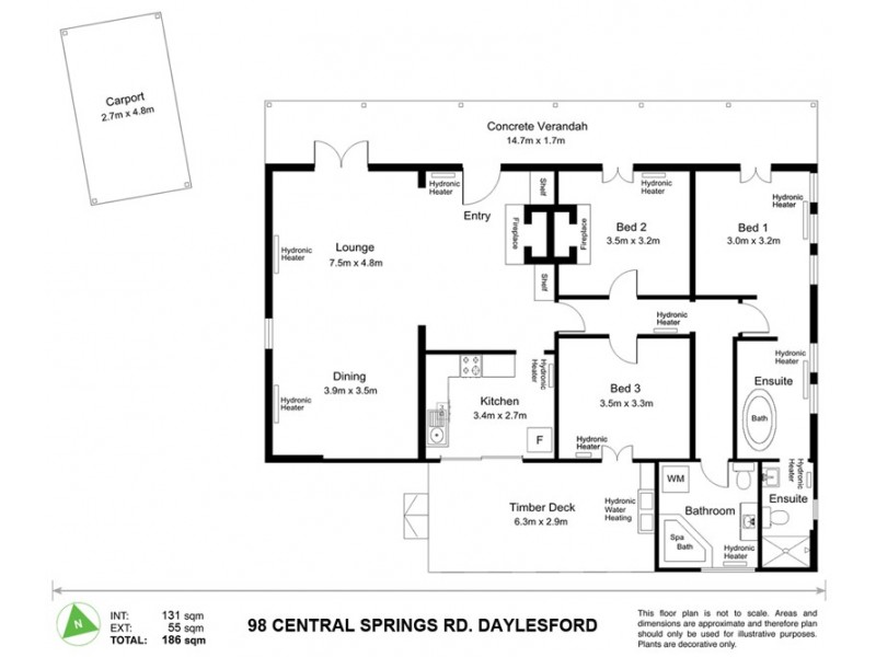 98 Central Springs Road, Daylesford VIC 3460 Floorplan