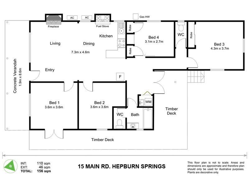 15 Main Road, Hepburn Springs VIC 3461 Floorplan