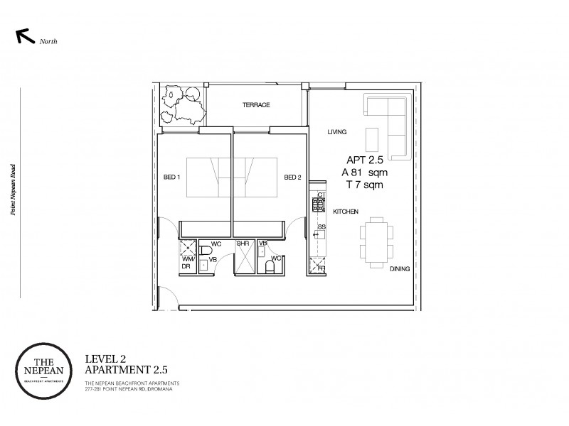 2.05/277-281 Point Nepean Road, Dromana VIC 3936 Floorplan
