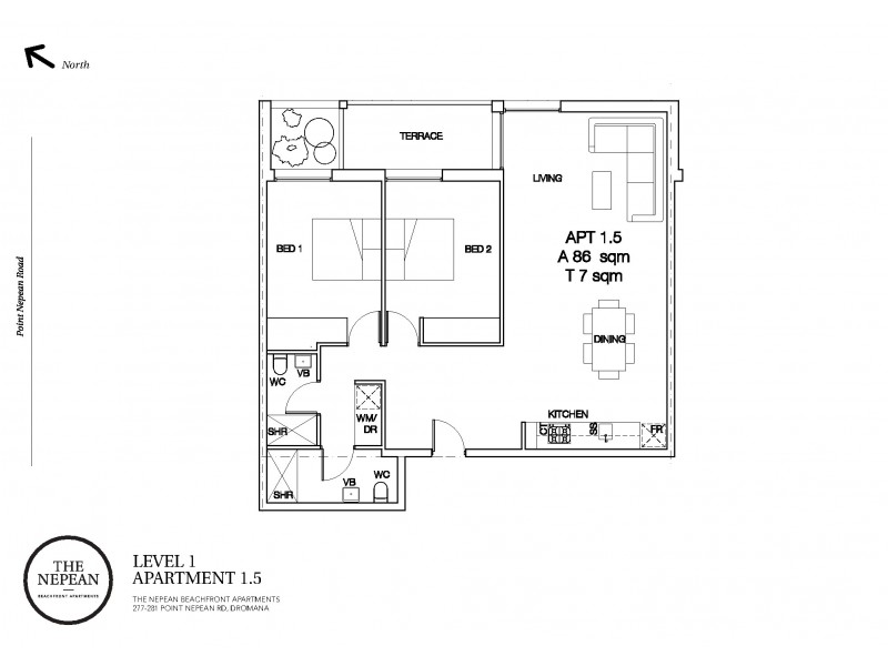 1.05/277-281 Point Nepean Road, Dromana VIC 3936 Floorplan