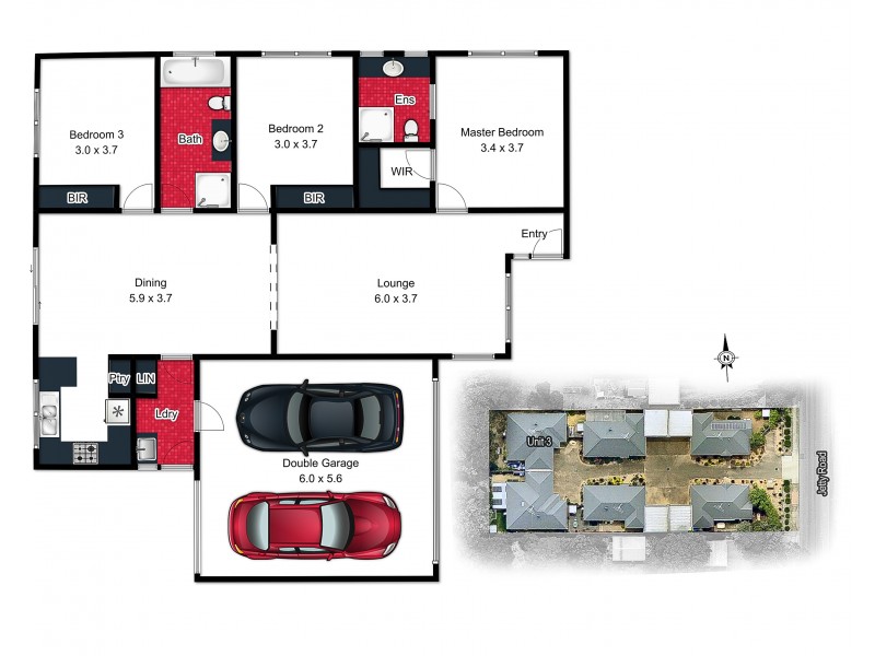 3/244 Jetty Road, Rosebud VIC 3939 Floorplan