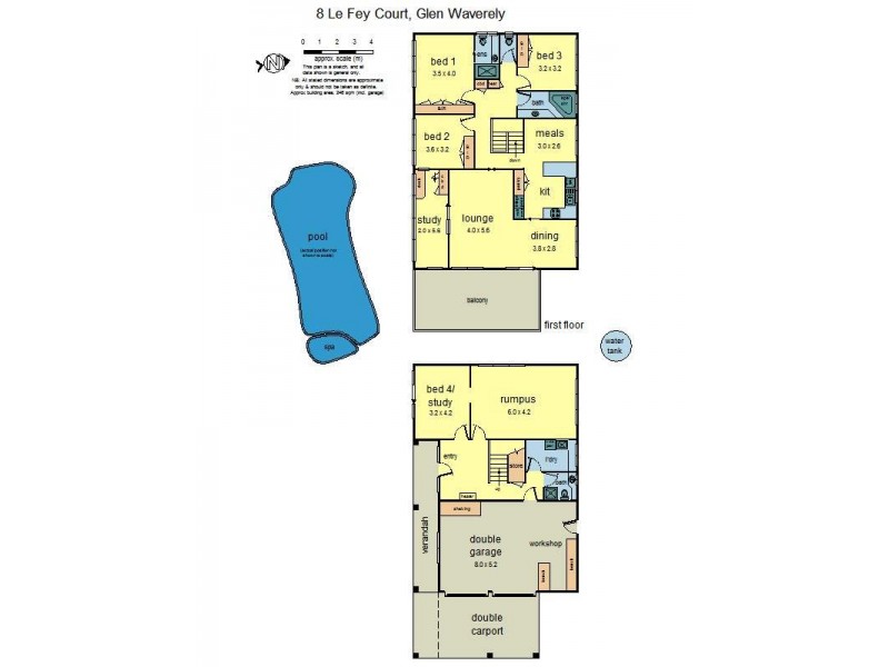 8 Le Fey Court, Glen Waverley VIC 3150 Floorplan