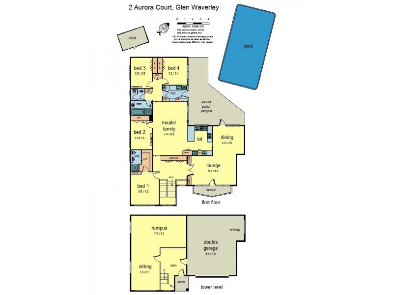 2 Aurora Court, Glen Waverley VIC 3150 Floorplan
