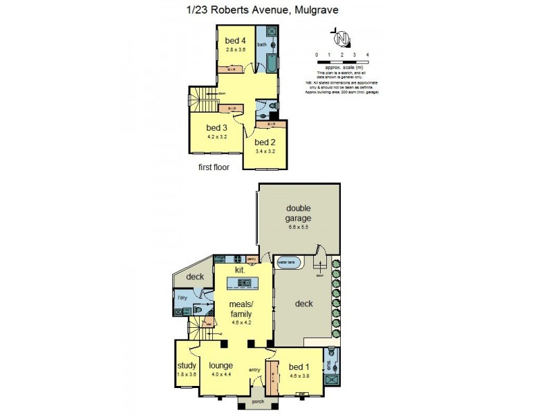 1/23 Roberts Avenue, Mulgrave VIC 3170 Floorplan