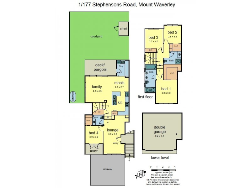 1/177 Stephensons Road, Mount Waverley VIC 3149 Floorplan