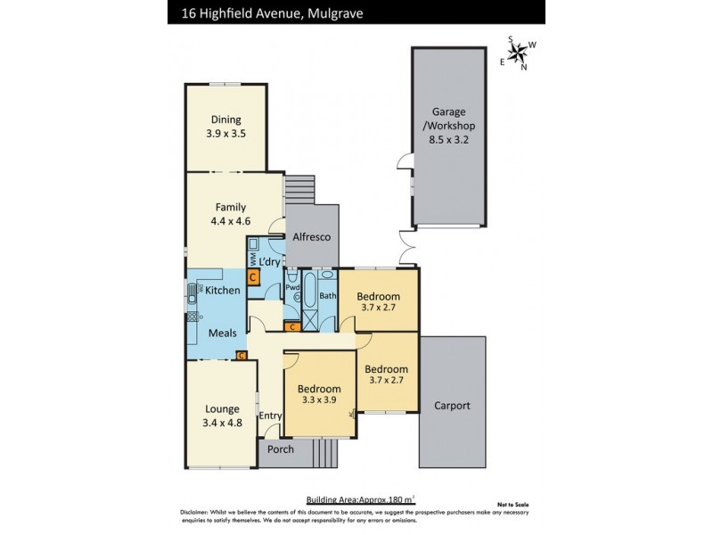 16 Highfield Avenue, Mulgrave VIC 3170 Floorplan