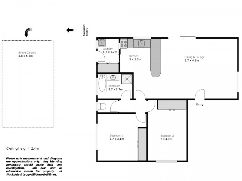 1/1 Joakim Court, Mildura VIC 3500 Floorplan