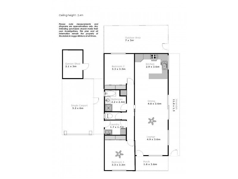 1 Amy Court, Mildura VIC 3500 Floorplan