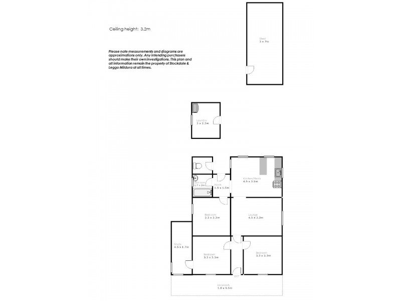 20 Railway Terrace, Ouyen VIC 3490 Floorplan