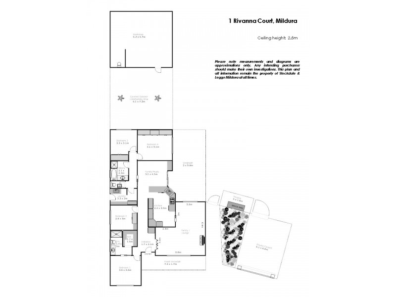 1 Rivanna Court, Mildura VIC 3500 Floorplan