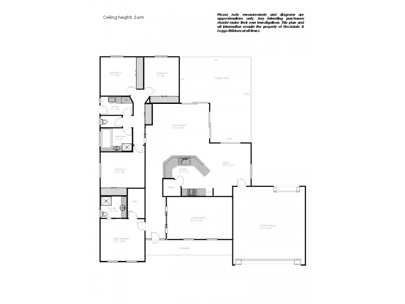 8 Oxley Court, Mildura VIC 3500 Floorplan