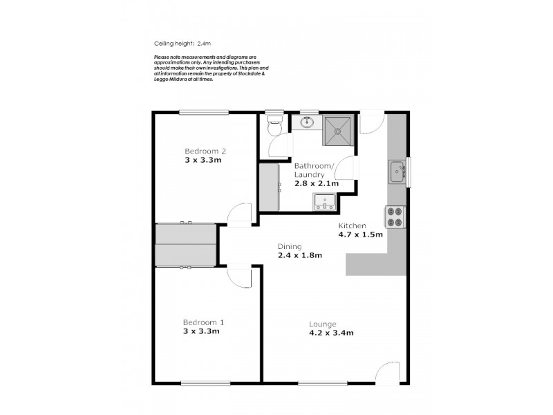 3/399 San Mateo Avenue, Mildura VIC 3500 Floorplan