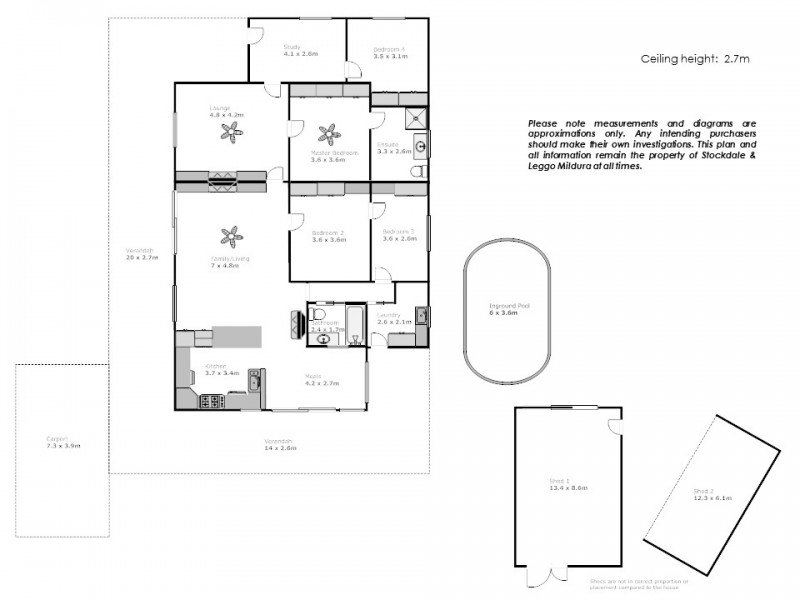 188 Dow Avenue, Cabarita VIC 3505 Floorplan