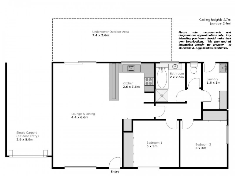 3/288 Twelfth Street, Mildura VIC 3500 Floorplan