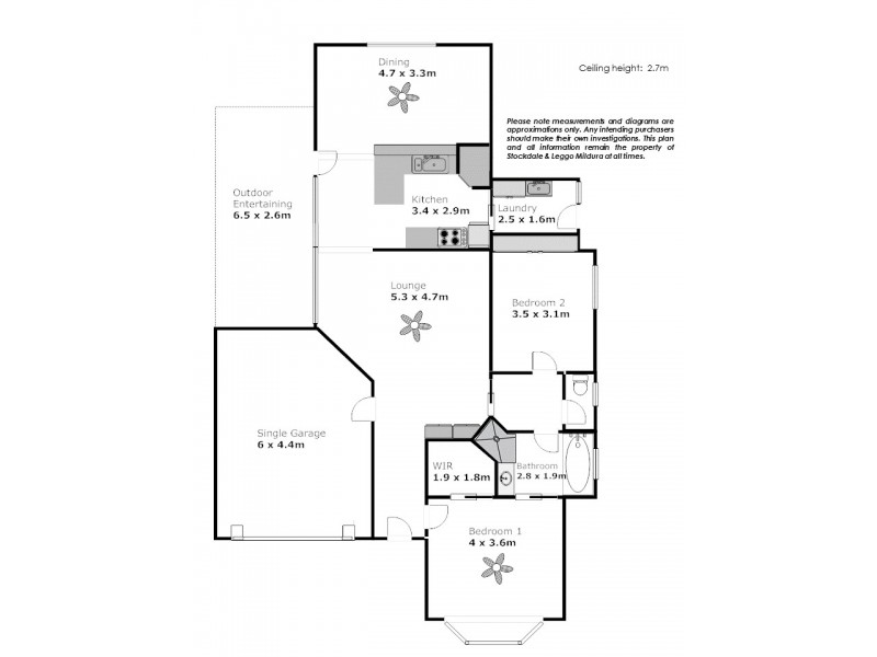 6/6 Sapphire Court, Mildura VIC 3500 Floorplan