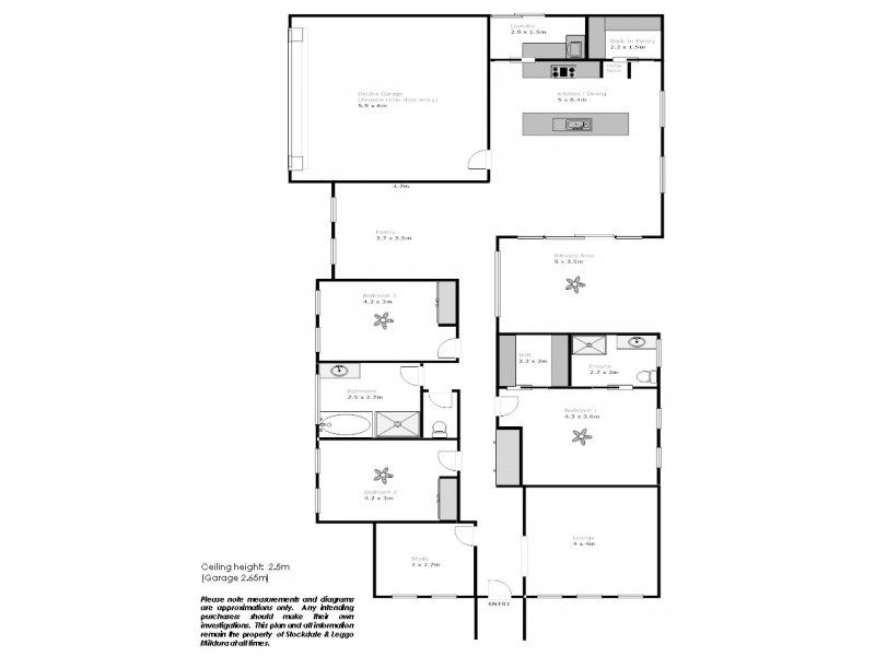 1 Bozzi Court, Mildura VIC 3500 Floorplan